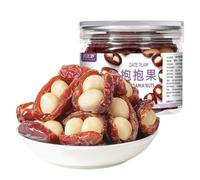 Dattes Fourrées Aux Noix De Macadamia, Snack Fruité Sucré, Pot 125g | La pulpe moelleuse enveloppe des éclats beurrés pour réunir fondant et croquant dans une bouchée simple et raffinée(2pcs)