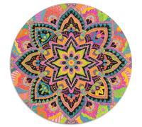 Datura 1000 Pièces Puzzle Rond Jeu Totem Difficile Impossible Cadeau Unique pour Adultes Et Enfants 1000pcs (67.5x67.5cm)