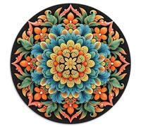 Datura Fleur 1000 Pièces Puzzle Rond Classiques Figure Éduchatif Défi Jouets Cadeau Unique pour Adultes Et Enfants Datura Fleur