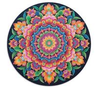 Datura Fleur 1000 Pièces Puzzle Rond Classiques Figure Puzzles Qualité Supérieure Cadeau Unique pour Adultes Et Enfants 1000pcs (67.5x67.5cm)