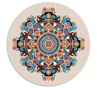 Datura Fleur 1000 Pièces Puzzle Rond Jeu Figure Puzzles Éduchatif Défi Jouets Cadeau Unique pour Adultes Et Enfants 1000pcs (67.5x67.5cm)