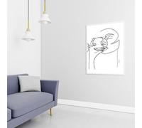 Dauartwork Delightful - Taille : 35x50cm - Blanc