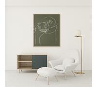 Dauartwork Delightful - Taille : A3 29,7x42,0cm - Vert poussiéreux