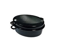 Kochstar K32711042 - Cocotte Roaster Daubière multi-cuiseur ovale - noir tacheté blanc, Acier émaillé, 42 cm