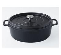 Invicta 403311 Cocotte Ovale - 31 cm - Fonte Emaillée - Noire