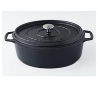 Invicta Cocotte Ovale - 33 Cm - Noir - Tous Feux Dont Induction