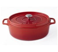 Invicta 403350 Cocotte Ovale - 35 cm - Fonte Emaillée - Rubis