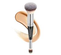 Daubigny Pinceaux de maquillage à double extrémité pour fond de teint, anti-cernes, parfait pour tout look de qualité supérieure - Pinceau arrondi effilé idéal pour liquide, crème, poudre, mélange,