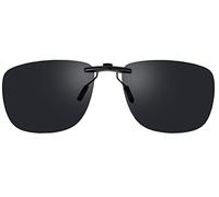 DAUCO Clip Solaire pour Lunettes de Vue Polarisée Clip Lunettes de Soleil Anti-reflet UV400 Hommes Femmes Conduite Voyage Sport