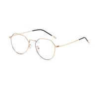 DAUCO Lunettes Anti Lumière Bleue Lunettes Femme Polygone Monture de Lunettes Anti Fatigue Oculaire Sans Correction