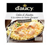 D'AUCY - Colin D'Alaska À La Crème De St Jacques Et Son Riz 280G - Lot De 3 - livraison offerte
