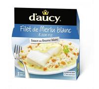 D'AUCY - Filet De Merlu Sauce Mousseline Et Son Riz 300G - Lot De 4 - livraison offerte