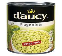 D'AUCY - Flageolets Extra Fins 265G - Délicieux légumes en conserve - Qualité supérieure - Prêt à être dégusté - Parfait pour vos plats cuisinés. - Lot De 4 - Vendu Par Lot