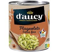 D'AUCY - Flageolets Extra Fins 530G - Lot De 4 - Offre Special