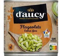D'Aucy Flageolets extra fins - La boîte de 265g net égoutté