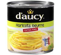 D'AUCY - Haricots Beurre Extra Fins 220G - Lot De 4