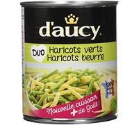 D'aucy Haricots Verts et Beurre Très Fins, Le Lot de 6 x 455g net égoutté