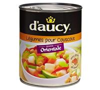D'AUCY Légumes pour Couscous 800G - Mélange savoureux prêt à l'emploi pour vos repas rapides- Lot De 4