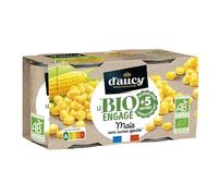 DAucy Mais Bio 285G - Recette saine et savoureuse de maïs bio pour vos repas - Epicerie salée - Lot De 4