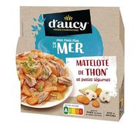 D'AUCY - Matelote Thon Légumes Barquette Micro Ondable 300G - Lot De 4