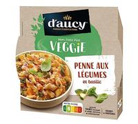D'Aucy - Mon Petit Plat Veggie Penne aux Légumes et Basilic, 300g - Lot de 4