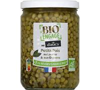 D'Aucy Petits pois au laurier & aux oignons - Le bocal de 340g net égoutté
