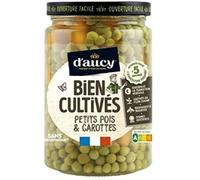 D'Aucy Petits Pois Carottes Bien Cultivés, Le pot de 250g