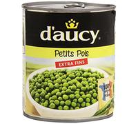 D'Aucy Petits pois extra-fins - La boîte de 560g net égoutté