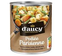 DAUCY Poêlée Parisienne à la Graisse de Canard 580g - Savoureuse préparation de légumes en conserve - Lot De 3