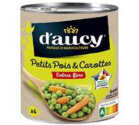 D'AUCY - Pois Extra Fins Carottes 530G - Lot De 4