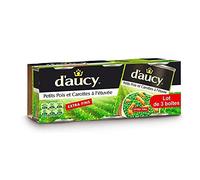 D'AUCY - Pois Extra Fins Et Carottes 330G - Lot De 4 - Offre Special