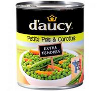 D'AUCY - Pois Extra Tendres Et Carottes 530G - ( Lot De 4 )
