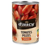 D'AUCY - Tomates Pelées Entières, Naturelles, 476G - Lot De 3