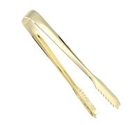 DAUERHAFT Acier Inoxydable 304 Sucre/Glace/Pâtisserie/Biscuits/Pince à Viande Grillée, Anti-bactérie Salade/BBQ Tong, Café, Bars, Boulangeries, Ustensiles de Cuisine(Doré)