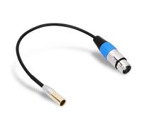 DAUERHAFT Blindage Double Couche Câble Audio Mini XLR Câble Audio XLR Coque entièrement en cuivre, pour la Photographie, pour la Prise de Vue, pour Bmpcc 4k Bmpcc 6k(30cm)