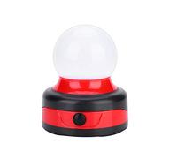 DAUERHAFT Camping en Plein air Portable en Plastique Mini Lampe de Poche LED Ronde Mini Camping lumière Camping lumière Tente lumière Lanterne Portable pour la randonnée(Red)