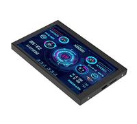 DAUERHAFT Moniteur de Données CPU PC, 5 Pouces IPS Low Power Affichage de la Température PC avec luminosité Réglable pour Le Bureau
