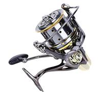 Dauerhaft Moulinet de Pêche en Mer Grand Tir Surfcasting Roulement à Billes Puissant pour Eau Salée Moulinet Surfcasting Résistant Corrosion Roulement à Billes Frein Puissant (GX8000)