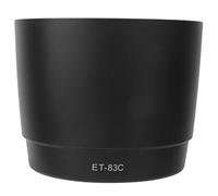 DAUERHAFT Pare Soleil de caméra et83c lens hood Pare Soleil de caméra ET 83C , Plastique , Pare Soleil léger Opaque Noir , pour Objectif EF 100 400mm f/4 . 5 5 Pare-soleils pour objectif