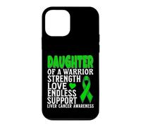 Daughter of a Warrior Liver Cancer Awareness Family Matching Coque pour iPhone 12 Mini