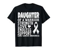 Daughter of a Warrior Lung Cancer Awareness Family Matching T-Shirt