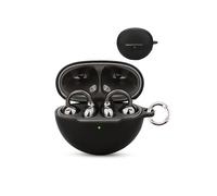 daunke Étui de protection en silicone souple avec boucle ronde pour Huawei FreeClip Protection complète Noir