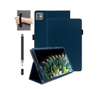 daunke Étui magnétique pour tablette Blackview LINK 8 12,7", résistant aux chocs, avec fente pour stylo, imperméable, anti-rayures, support multi-angle, avec dragonne, fin et durable, bleu