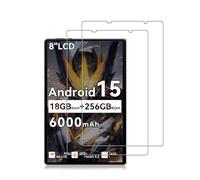 daunke Lot de 2 films de protection d'écran en verre trempé pour tablette Blackview ZENO 1 8", sans bulles, transparent HD, ultra résistant, protection anti-rayures