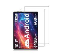 daunke Lot de 2 films de protection d'écran en verre trempé pour tablette Yicty MB1001 de 10" - Sans bulles - Transparent HD - Ultra résistant - Anti-rayures