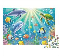 Dauphin 1000 Piece Chromatique Autre Royaume Puzzle - Jeu Cérébral Stimulant, Activité Apaisante & Décoration Maison De Qualité (1000pcs (75x50cm))