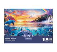 Dauphin 1000 Piece Jigsaw Puzzle for Adults Challenging Game Stress Relief Puzzle Exercise The Memory of The Brain for Adults and Kids, Age 12 Years Up 38x26cm/1000pcs