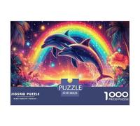 Dauphin 1000 Piece Jigsaw Puzzle for Adults Educhational Games Stress Relief Puzzle Cultivate The Spirit of Teamwork for The Whole for Women, Gifts for Men 38x26cm/1000pcs