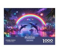 Dauphin 1000 Pieces Jigsaw Puzzles for Adults Challenging Game Stress Relieving Entertainment Cultivate The Spirit of Teamwork for The Whole for Women, Gifts for Men 70x50cm/1000pc