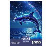 Dauphin 1000 Pièces Puzzle Animaux pour Adultes, Défi Jouets, Cadeau, Stimulant, Jeu Éducatif, Qualité Premium 38x26cm/1000pcs